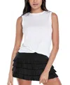 Lucky In Love Twist Front Tank In White