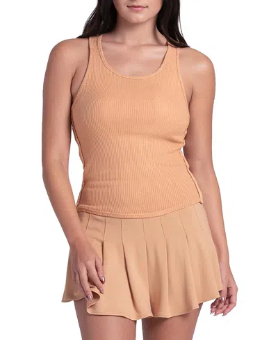 Lucky In Love Women's Chill Play Tank In Orange