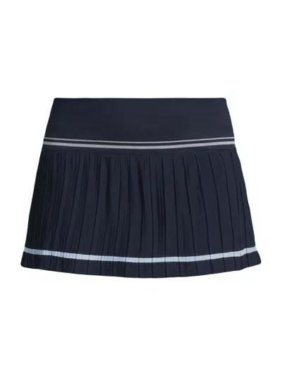 Lucky In Love Women's Core Motion Pleated Mini Skort In Black