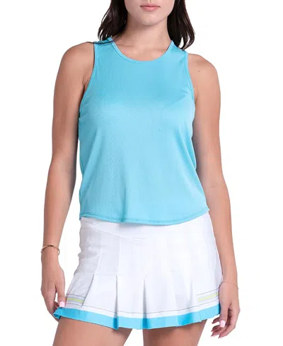 Lucky In Love Women's Court Drip Tank In Blue