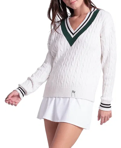 Lucky In Love Women's Legacy Court Sweater In White