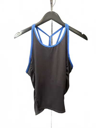Lucky In Love Women's Tank Top In Black/blue