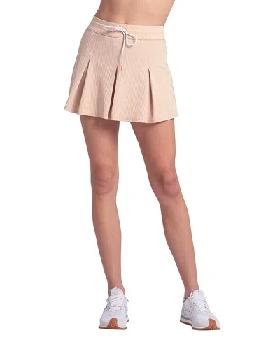 Lucky In Love Women's Wimbley Pleat Skirt In Neutral