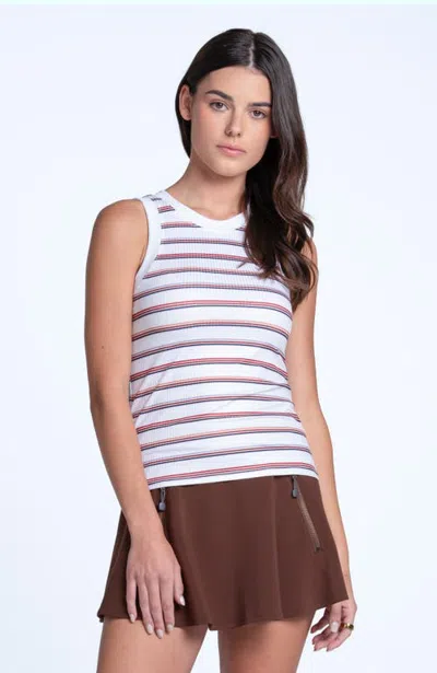 Lucky In Love Womens' Pure Luxe Rib Tank Top In White