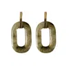 Lucky O’s Women's Grey Zero Labradorite Silver Earrings In Gray