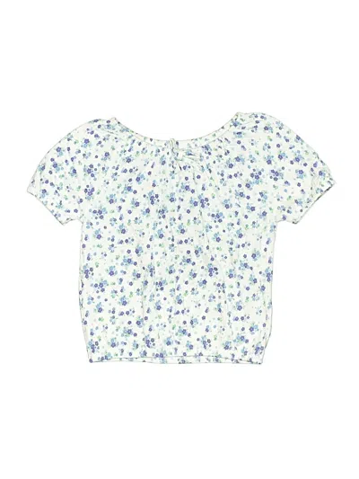 Pre-owned Lucky Penny Kids' Short Sleeve Blouse In Blue
