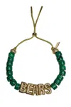 Lucky Star Jewels Women's Malachite Eye Candy Id Bracelet In Green In Green