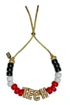 Lucky Star Jewels Women's Eye Candy Tech Id Bracelet In Red In Multi