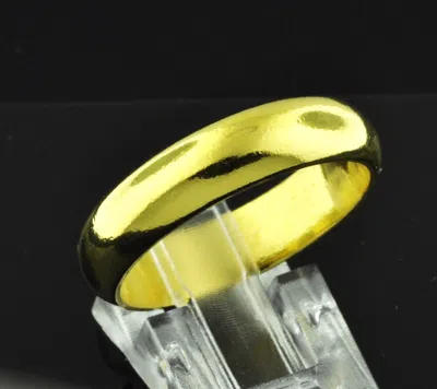 Pre-owned Luckyhhhjewelry 15.00 Grams 24k Solid Yellow Gold Custom Handmade Band Ring Any Size 5-12