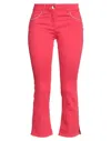 Luckylu  Milano Denim Cropped In Red