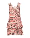 Luckylu  Milano Luckylu Milano Woman Mini Dress Antique Rose Size 12 Polyester In Pink
