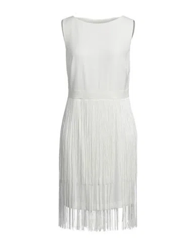 Luckylu  Milano Luckylu Milano Woman Mini Dress White Size 8 Polyester, Elastane