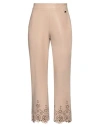Luckylu  Milano Luckylu Milano Woman Pants Beige Size 6 Polyurethane In Beige