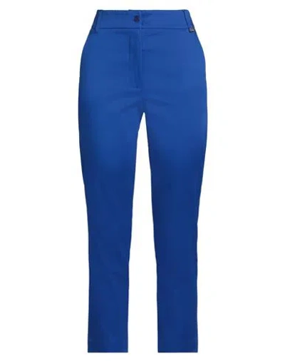 Luckylu  Milano Luckylu Milano Woman Pants Bright Blue Size 10 Cotton, Elastane