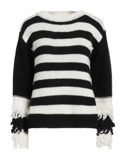 Luckylu  Milano Luckylu Milano Woman Sweater Black Size S Acrylic, Wool, Viscose, Alpaca Wool