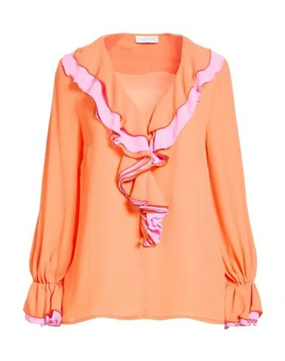 Luckylu  Milano Luckylu Milano Woman Top Orange Size 14 Polyester