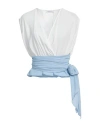 Luckylu  Milano Luckylu Milano Woman Top White Size 8 Polyester In White
