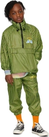 Luckytry Kids Green Cloud Check Anorak Jacket In Green