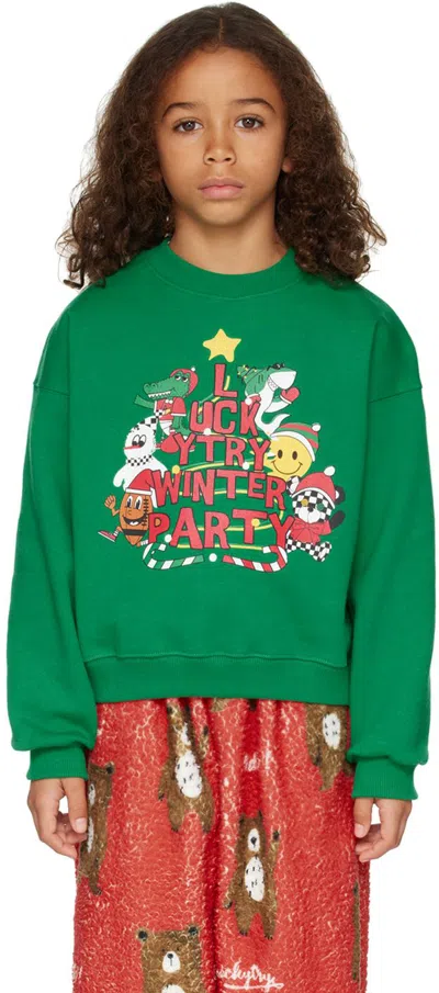 Luckytry Ssense Exclusive Kids Green Sweatshirt