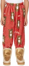 Luckytry Ssense Exclusive Kids Red Lounge Pants In Red