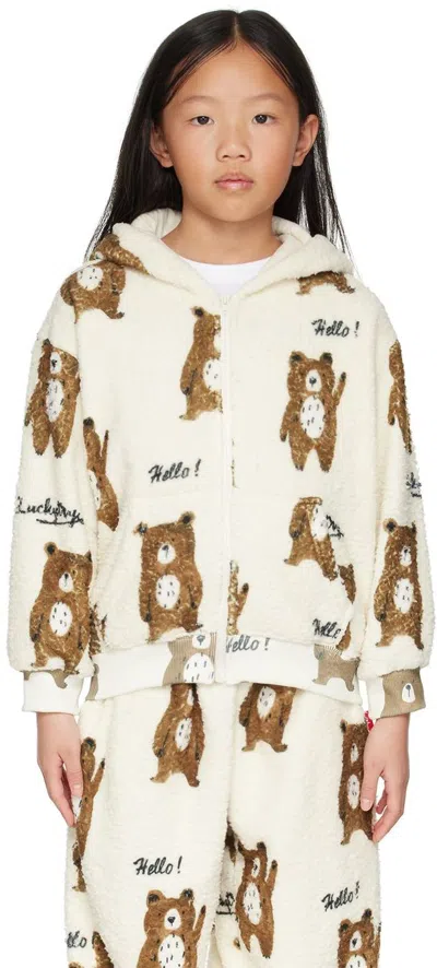 Luckytry Ssense Exclusive Kids White Hoodie In Ivory