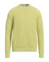 LUCQUES LUCQUES MAN SWEATER ACID GREEN SIZE 42 WOOL, POLYAMIDE