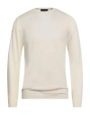 Lucques Man Sweater Beige Size 42 Merino Wool In Neutral