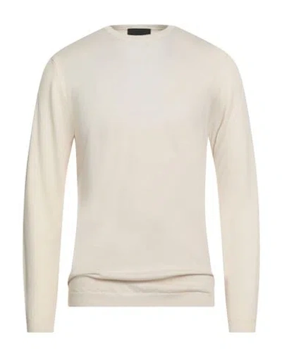 Lucques Man Sweater Beige Size 42 Merino Wool In Neutral