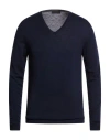 Lucques Man Sweater Blue Size 44 Merino Wool