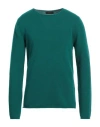 LUCQUES LUCQUES MAN SWEATER EMERALD GREEN SIZE 36 WOOL