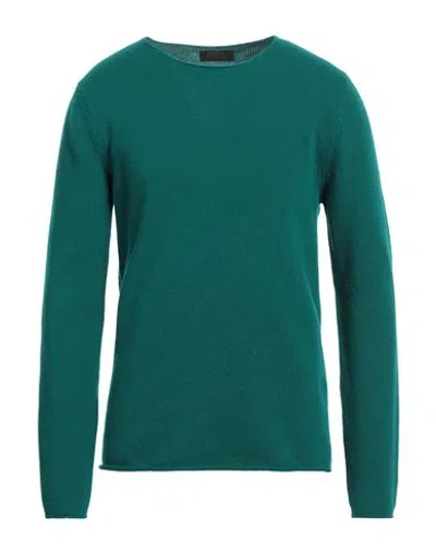 Lucques Man Sweater Emerald Green Size 36 Wool