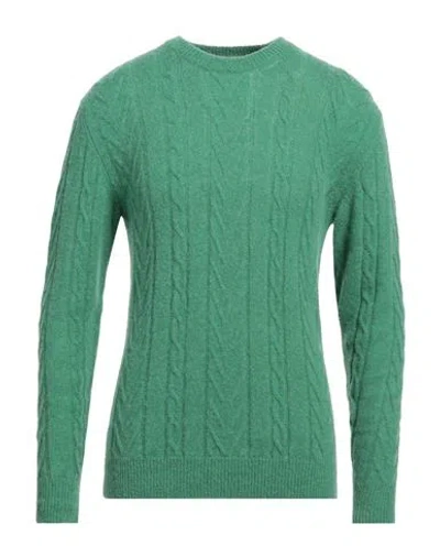Lucques Man Sweater Green Size 42 Baby Alpaca Wool, Polyamide, Merino Wool