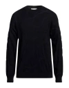 Lucques Man Sweater Midnight Blue Size 40 Wool, Polypropylene In Blue