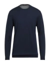 Lucques Man Sweater Navy Size 44 Merino Wool In Blue
