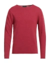 Lucques Man Sweater Red Size 42 Merino Wool, Viscose, Polyamide, Cashmere In Red