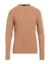 Lucques Man Sweater Sand Size 42 Wool In Beige