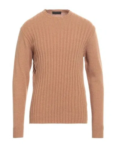 Lucques Man Sweater Sand Size 42 Wool In Beige