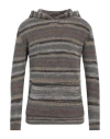Lucques Man Sweater Taupe Size 38 Alpaca Wool, Wool, Polyamide, Elastane In Grey