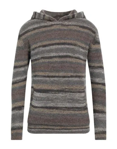 Lucques Man Sweater Taupe Size 38 Alpaca Wool, Wool, Polyamide, Elastane In Grey