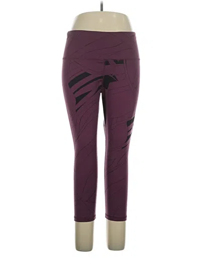 Pre-owned Lucy Active Pants In Burgundy