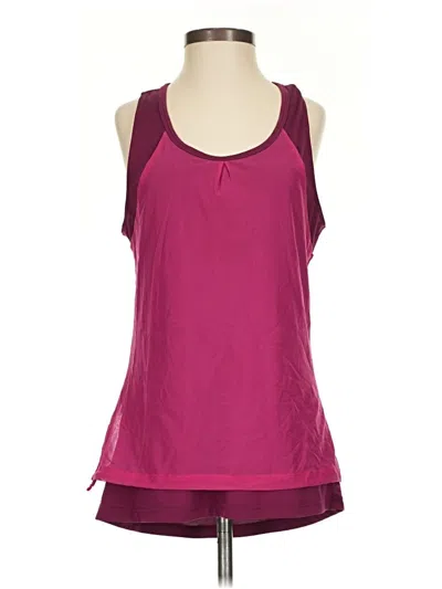 Pre-owned Lucy Active Tank Top In Burgundy
