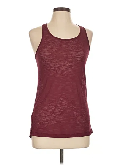 Pre-owned Lucy Active Tank Top In Burgundy