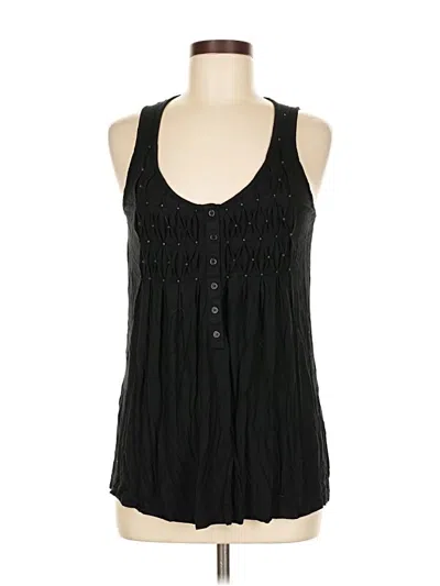 Pre-owned Lucy & Laurel Sleeveless Blouse In Black