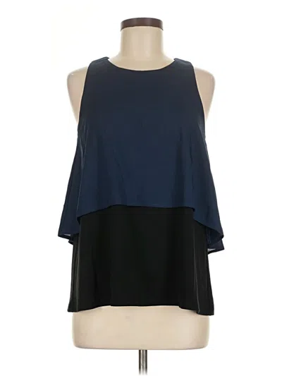 Pre-owned Lucy & Laurel Sleeveless Blouse In Blue