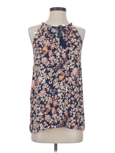 Pre-owned Lucy & Laurel Sleeveless Blouse In Blue