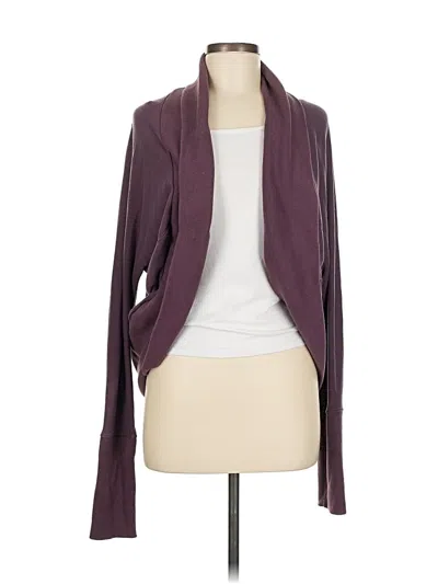Pre-owned Lucy Cardigan Sweater In Purple