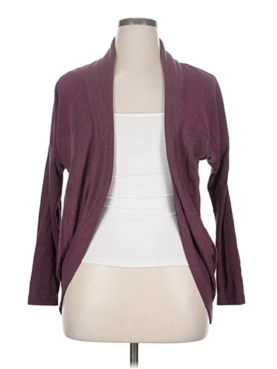 Pre-owned Lucy Cardigan Sweater In Purple