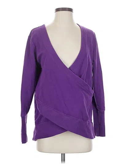 Pre-owned Lucy Cardigan Sweater In Purple