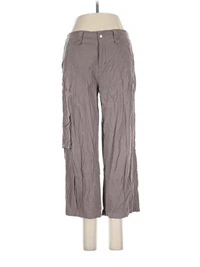 Pre-owned Lucy Cargo Pants In Gray