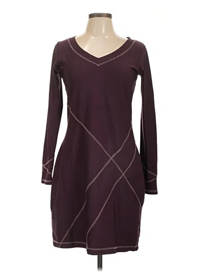 Pre-owned Lucy Casual Dress In Burgundy
